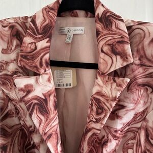RACHEL Rachel Roy Pink Swirl Blazer
